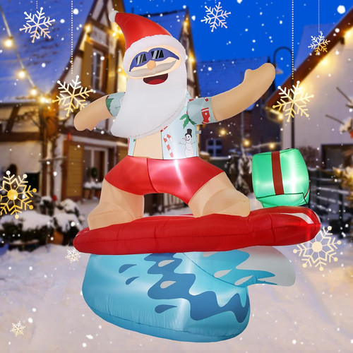 Christmas inflatable santa - christmas,