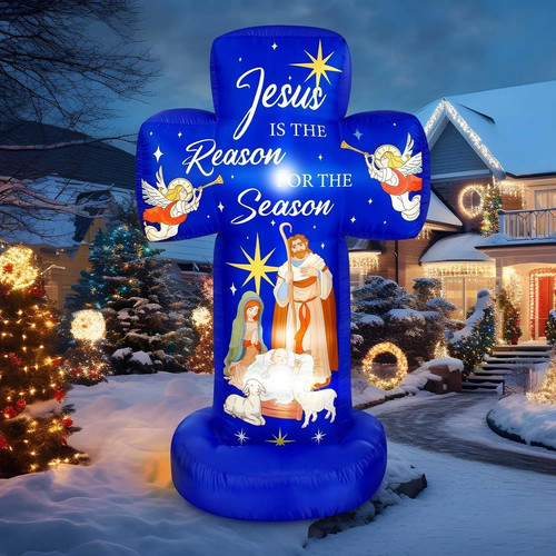 6ft christmas inflatable - christmas,