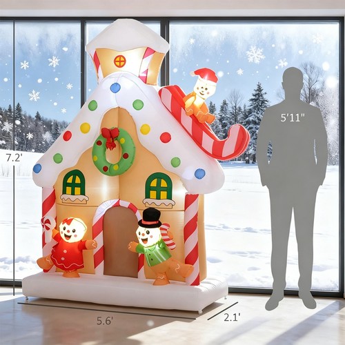 Inflatable gingerbread house - inflatable,