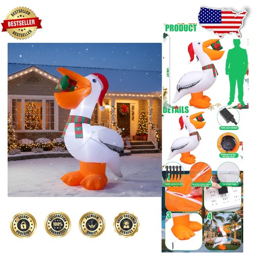 6ft pelican christmas - 6ft,