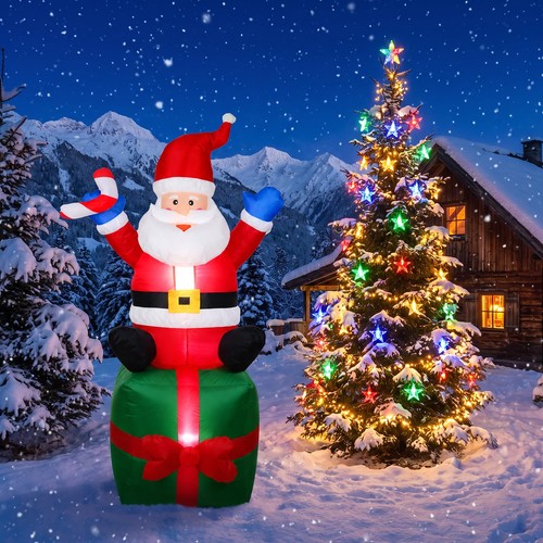 180cm inflatable santa gift - 180cm,