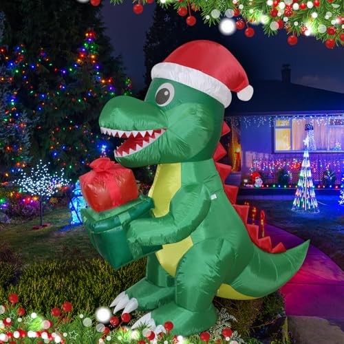 Christmas inflatables dinosaur - christmas,