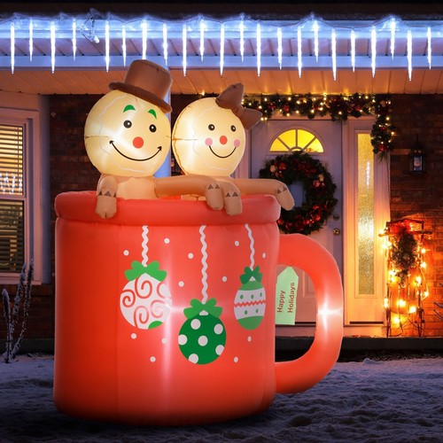 6ft inflatable gingerbread - 6ft,
