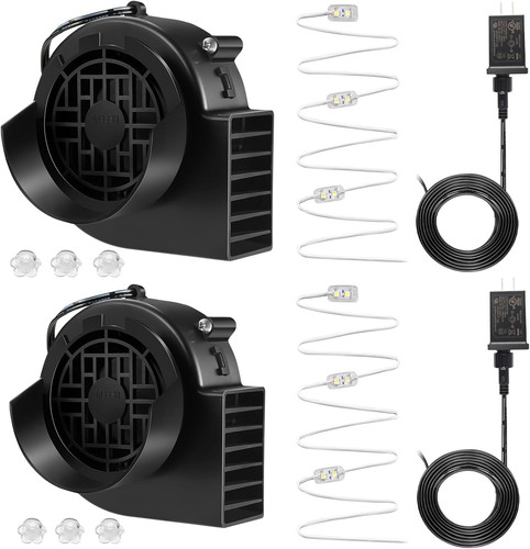 2pcs 12v inflatable - 1.2a, fan