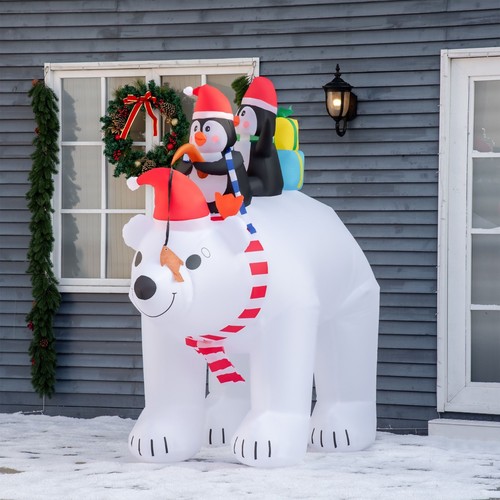 7ft inflatable polar - 7ft, bear