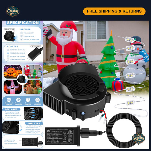 12v christmas inflatable - 12v, 1.5a