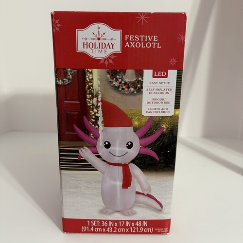 Christmas axolotl yard - christmas,