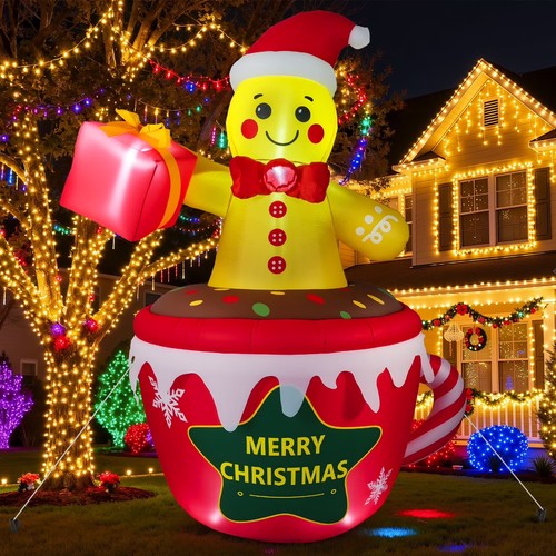7ft christmas gingerbread - christmas, man