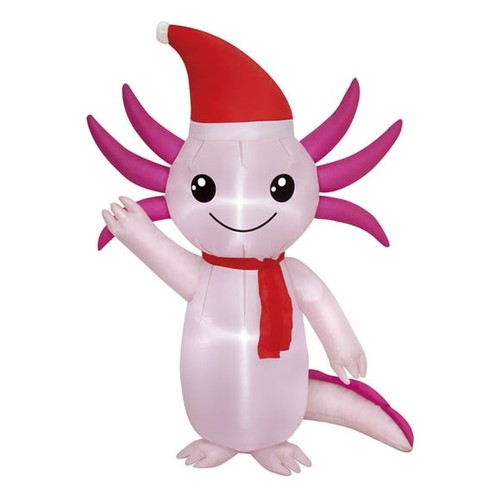 Christmas axolotl yard - christmas,