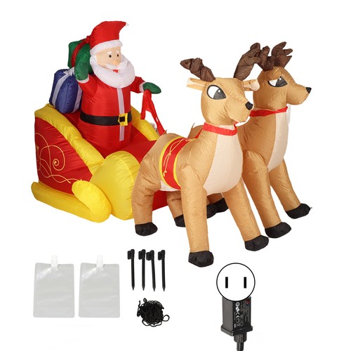 Inflatable santa sleigh decor - inflatable,