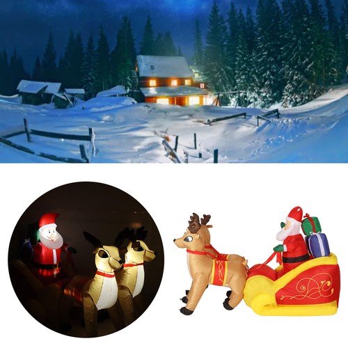 Inflatable santa sleigh - santa,