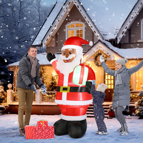 7ft christmas inflatable - inflatable, black